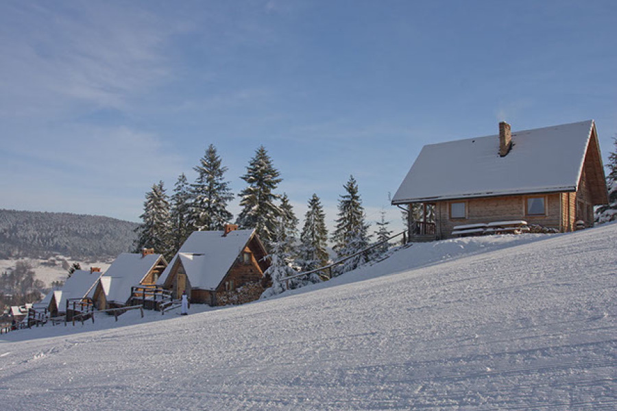 Bungalows on the slope of Gromadzyń